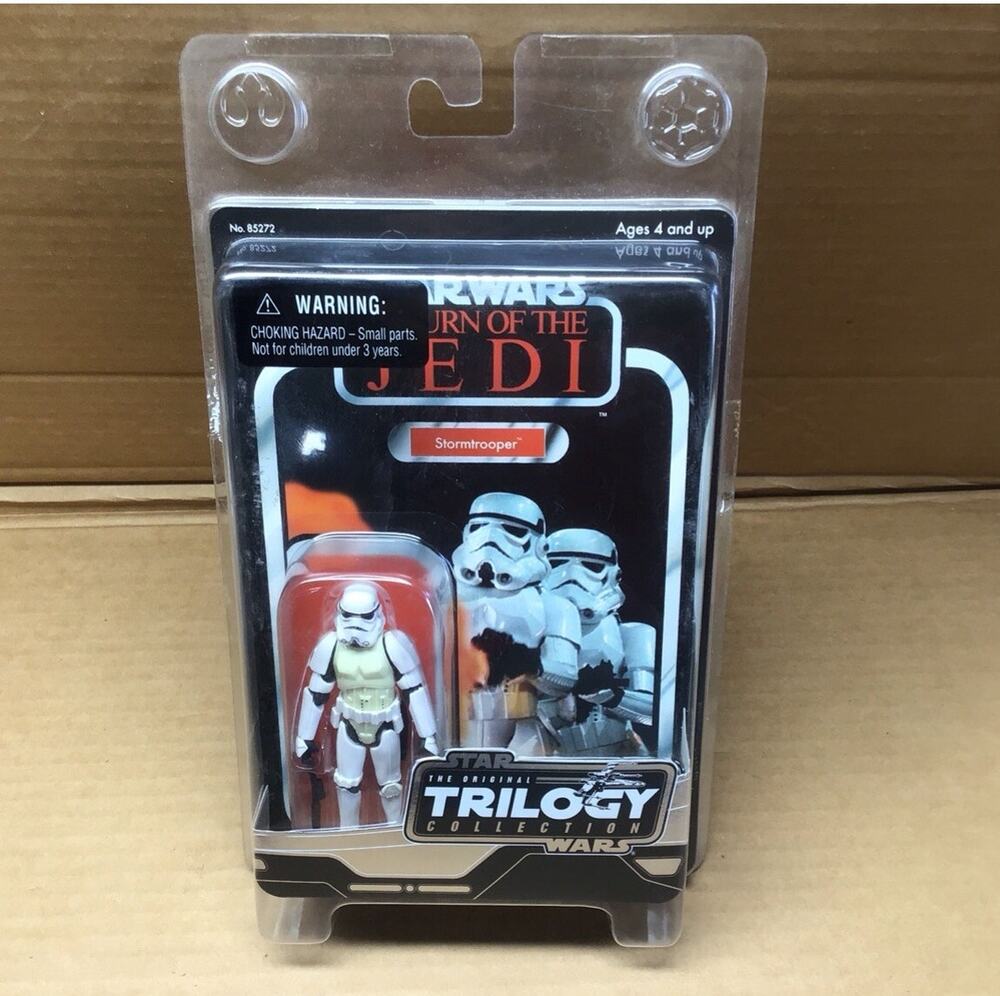 Star Wars OTC Stormtrooper Action Figure Retro Card ROTJ Hasbro 2004